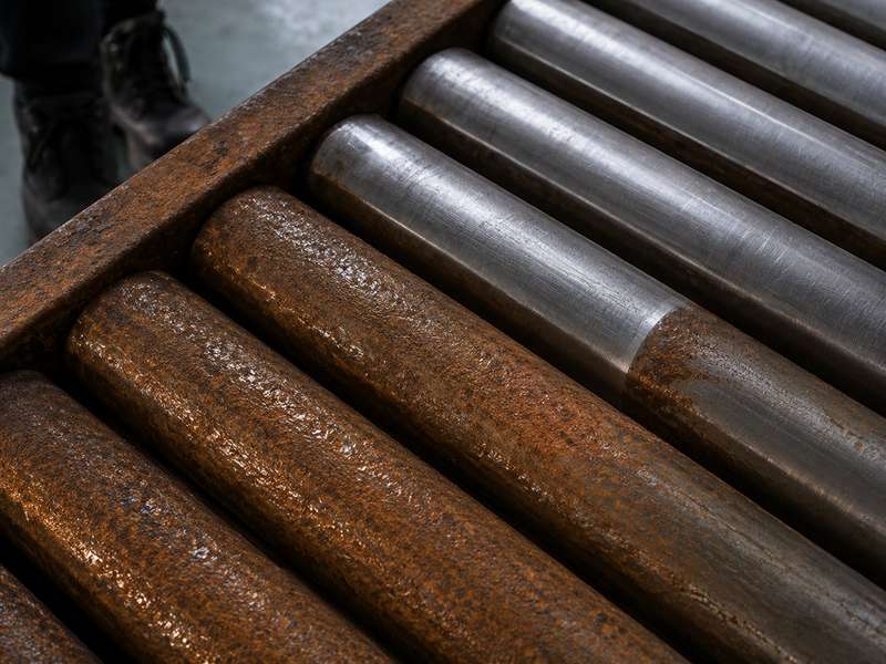 Industrial roller surface cleaning project example