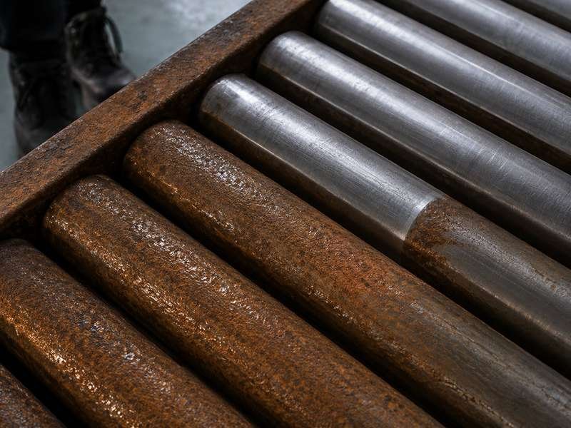 Laser cleaning industrial rollers for surface preparation