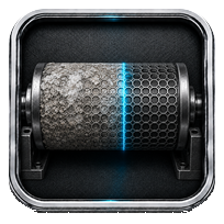 Mineral and Process Buildup metallic anilox icon