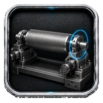 Rotation and Motion Control metallic anilox icon