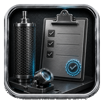 Recommended Intake Information metallic anilox icon